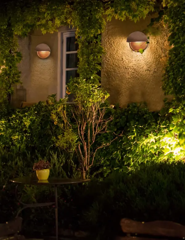 Ceramic LED ADA Dome Outdoor Wall Sconce (Closed Top)
