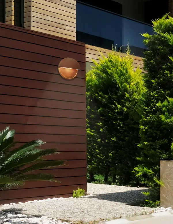 Ceramic LED ADA Dome Outdoor Wall Sconce (Closed Top) - alternate view