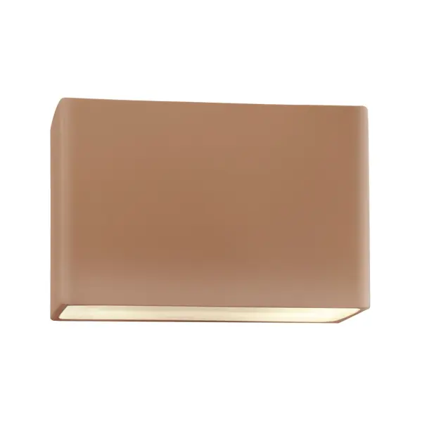 Collection: Ambiance Finish: Adobe Width: 16.50" Height: 10.00" Extension from Wall: 4.00" Number of Bulbs: 2 Maximum Wattage: 100.00 W Bulb Type: A19 Country of Origin: USA Safety Rating: Damp ADA