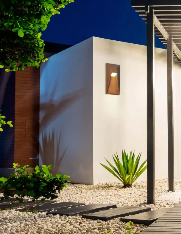 Ceramic ADA Vertice LED Outdoor Wall Sconce