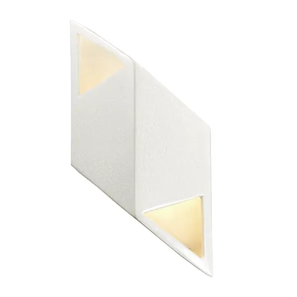 Collection: Ambiance Finish: White Crackle w/ Ink w/ White Crackle w/ No Ink Width: 5.50" Height: 11.50" Extension from Wall: 3.75" Top to Outlet: 5.00" Maximum Wattage: 12.00 W Bulb Type: LED Light Source: LED Light Output: 1000.00 lm Color Temperature: 3000 K CRI: 90 Country of Origin: USA Safety Listing: Damp ADA LED