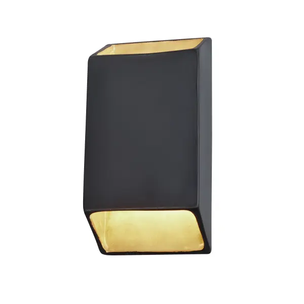 Collection: Ambiance Finish: Carbon Matte Black w/Champagne Gold Width: 7.00" Height: 14.00" Extension from Wall: 3.75" Top to Outlet: 7.00" Maximum Wattage: 24.00 W Bulb Type: GY6.35 Light Source: LED Light Output: 2000.00 lm Color Temperature: 3000 K CRI: 90 Country of Origin: USA Safety Listing: Damp ADA LED