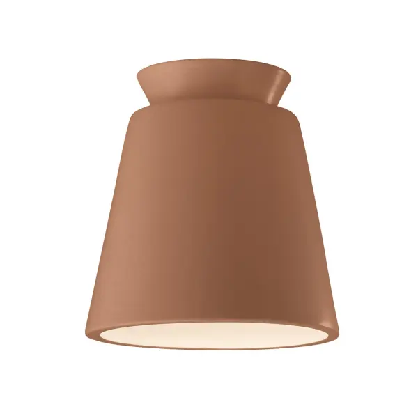 Collection: Radiance Finish: Adobe Width: 7.50" Height: 7.75" Number of Bulbs: 1 Maximum Wattage: 75.00 W Bulb Type: A19 Country of Origin: USA Safety Rating: Damp