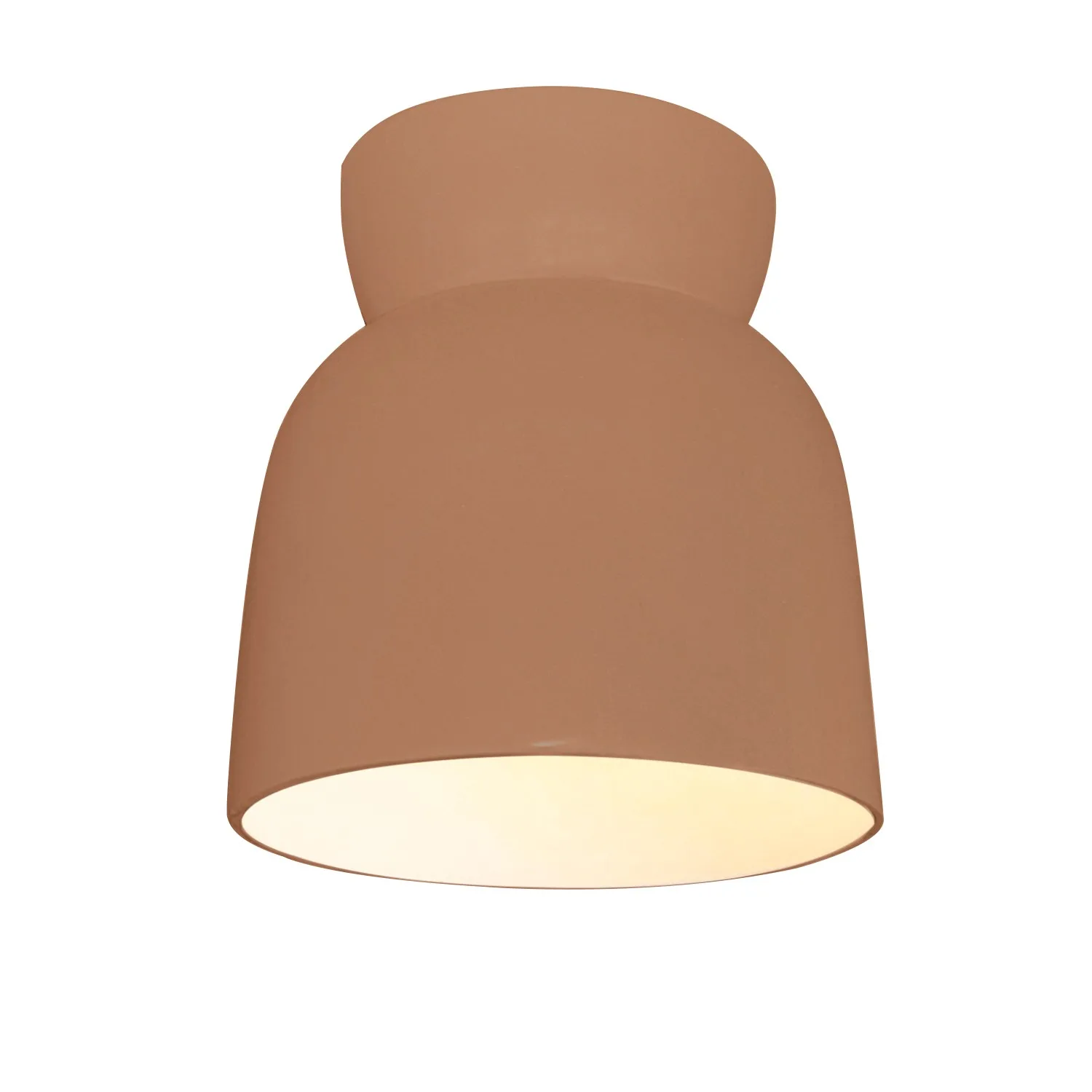 Radiance One Light Flush-Mount in Adobe