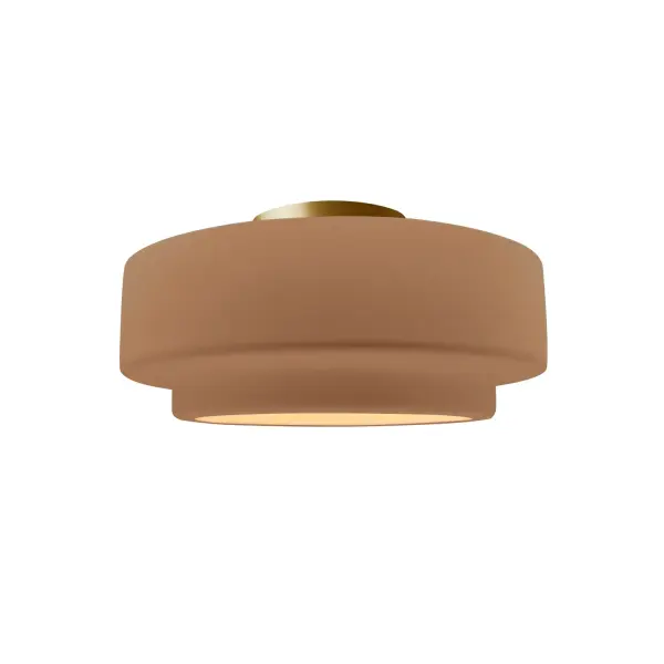 Collection: Radiance Collection Finish: Brushed Brass Width: 12.00" Height: 7.00" Canopy: .75" H x 5" Dia. Number of Bulbs: 1 Maximum Wattage: 100.00 W Bulb Type: A-19 Country of Origin: USA Safety Listing: UL Safety Rating: Damp