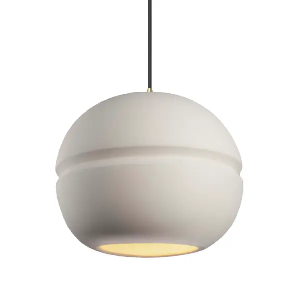 Collection: Radiance Finish: Bisque Width: 12.00" Height: 11.50" Canopy: .75" H x 5" Dia. Number of Bulbs: 1 Maximum Wattage: 40.00 W Bulb Type: A19 Country of Origin: USA Safety Rating: Damp
