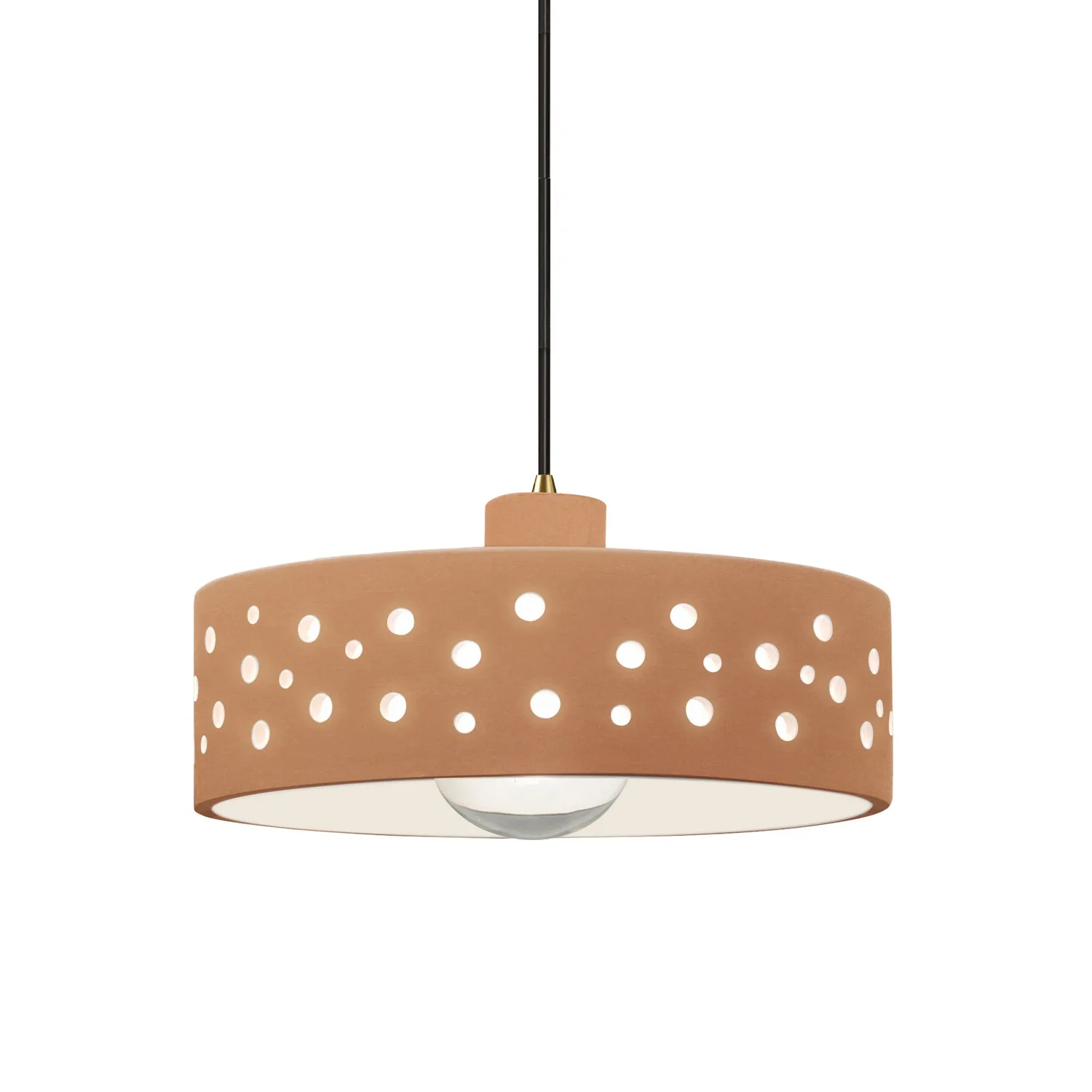 Radiance Collection One Light Pendant in Antique Brass