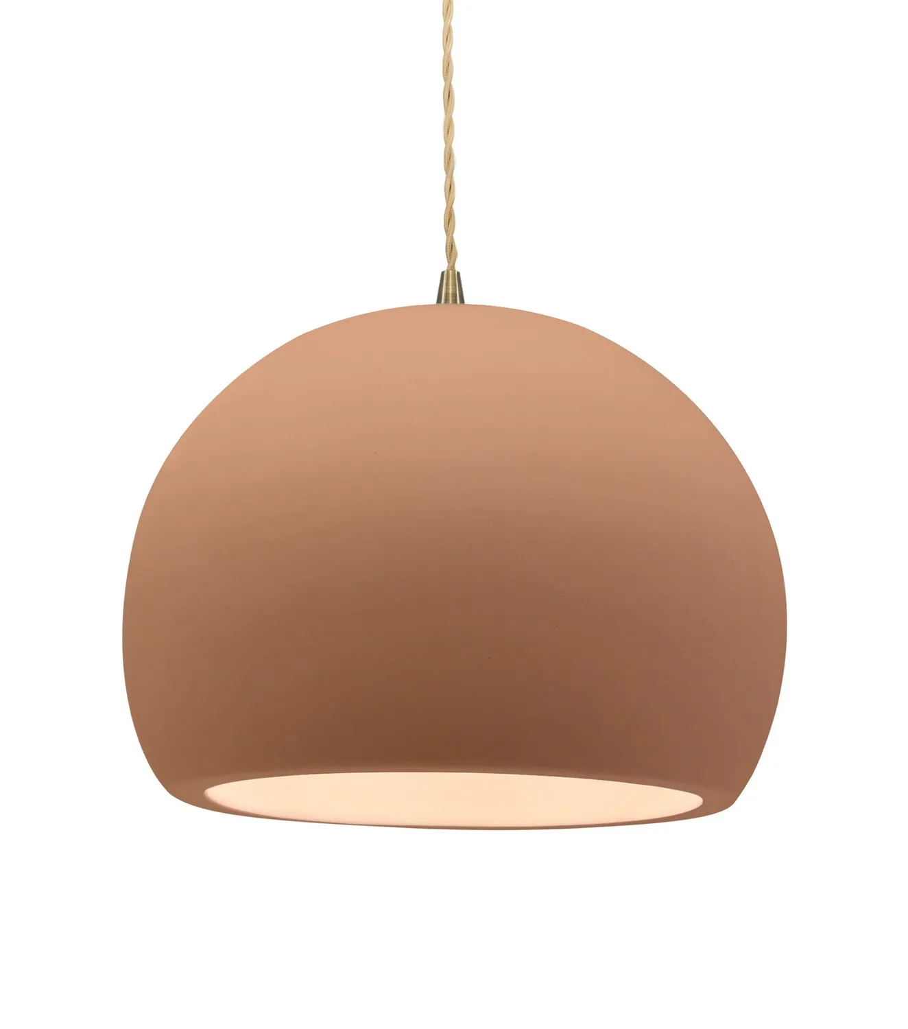 Radiance One Light Pendant in Adobe
