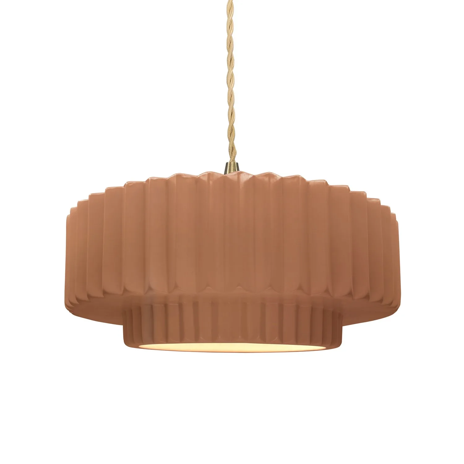 Radiance One Light Pendant in Adobe