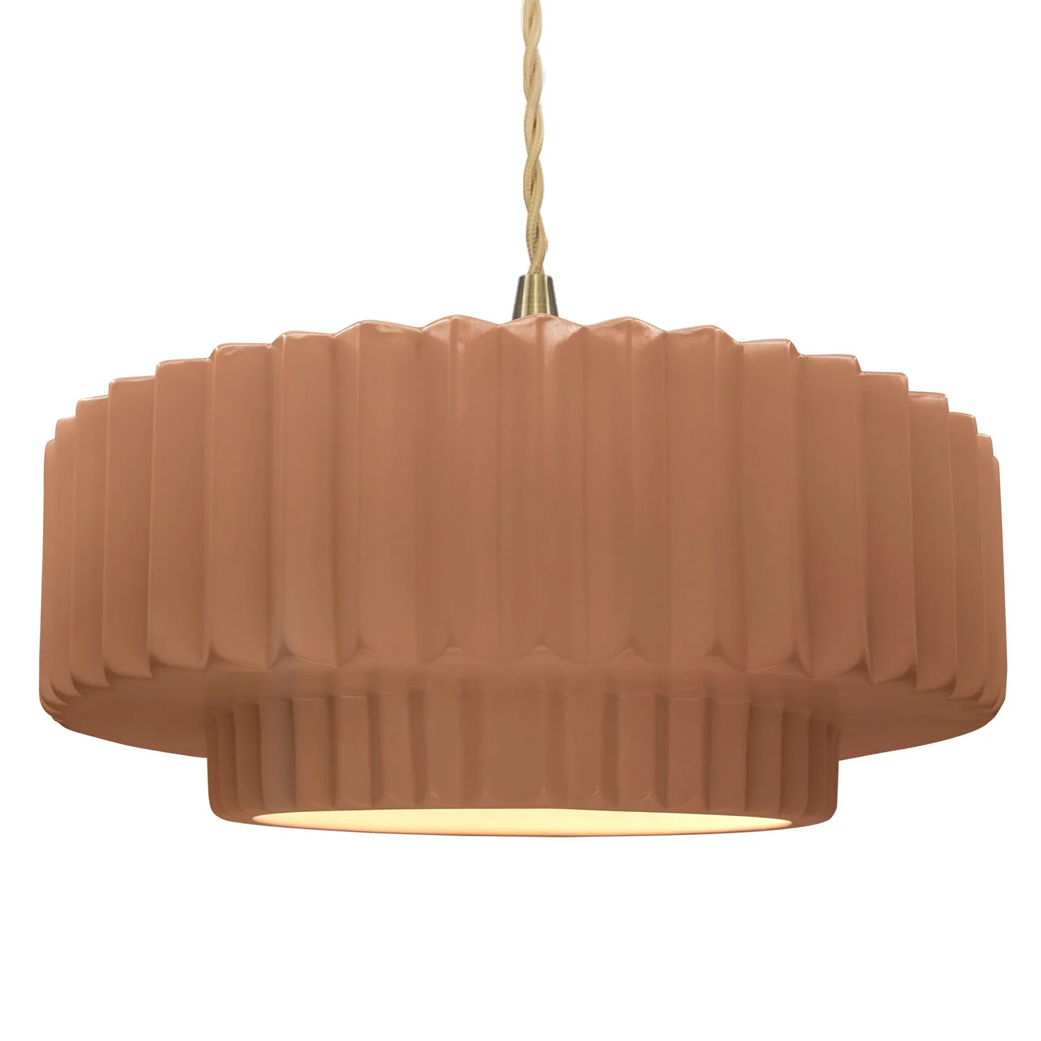 Radiance One Light Pendant in Adobe