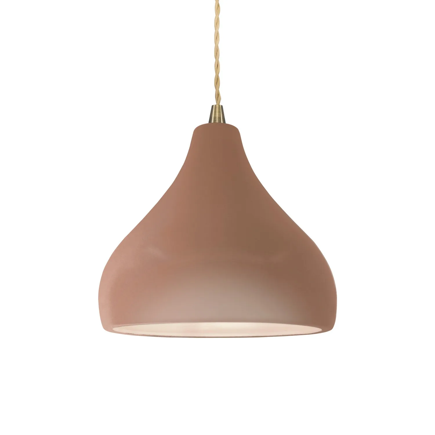 Radiance One Light Pendant in Adobe