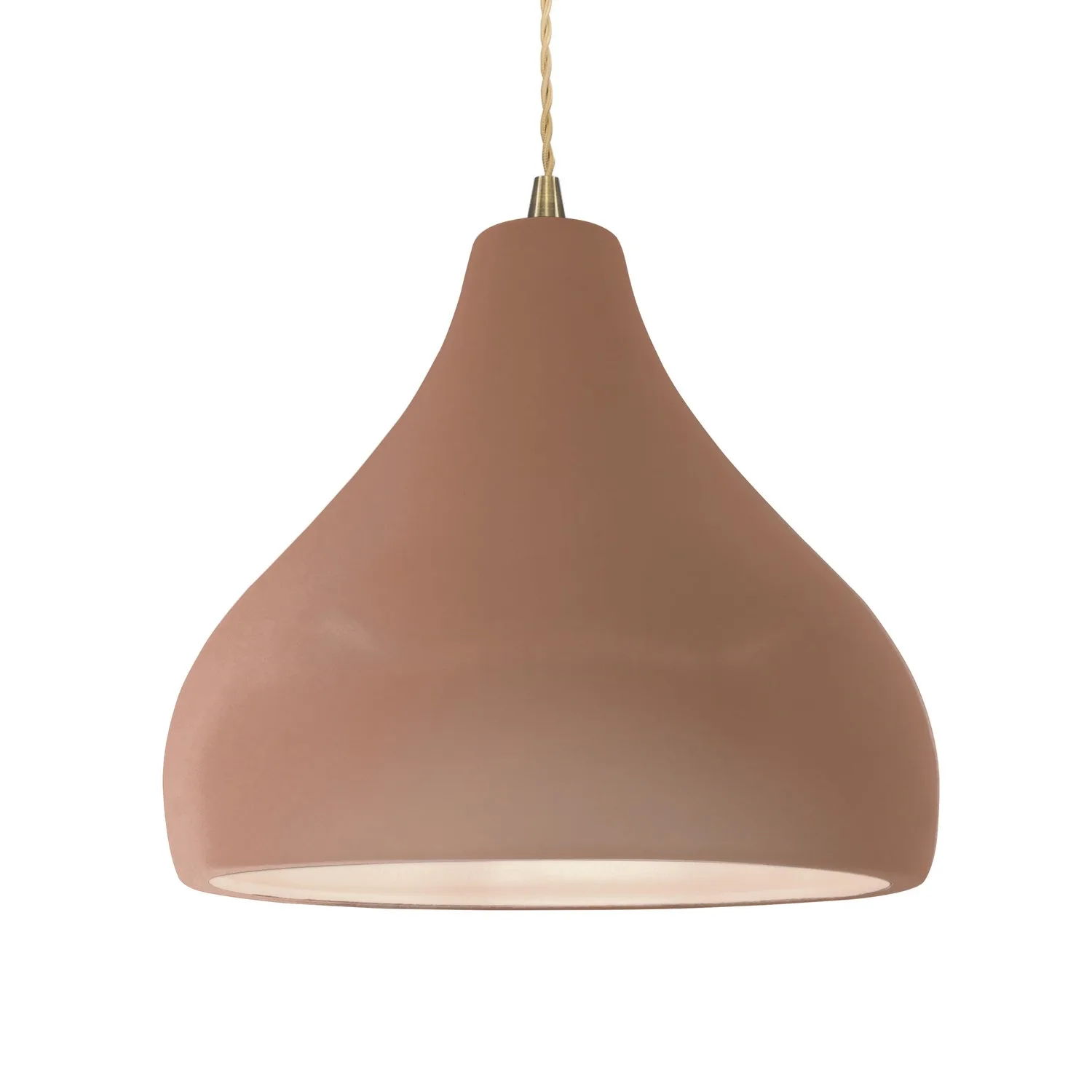 Radiance One Light Pendant in Adobe