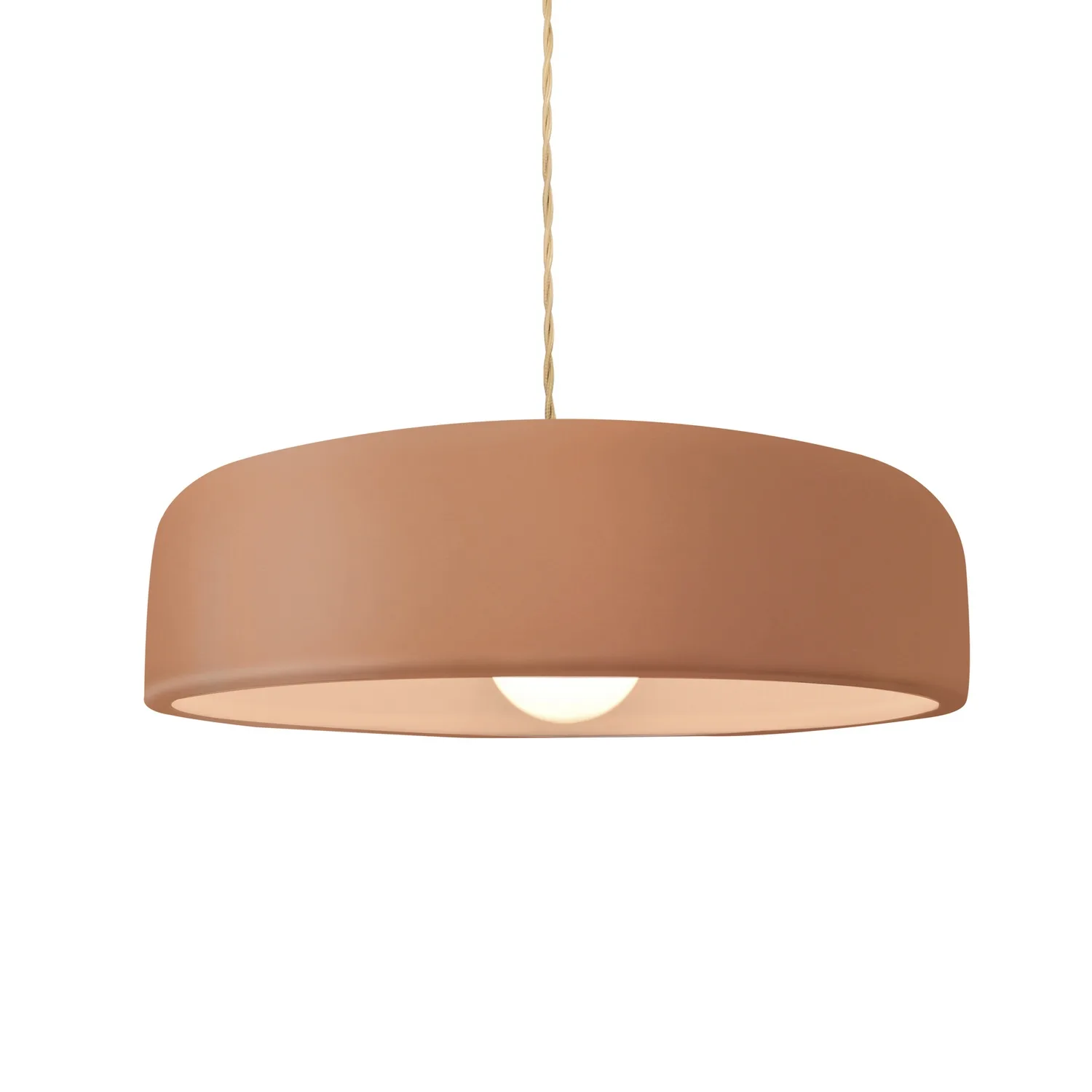 Radiance Collection One Light Pendant in Brushed Brass