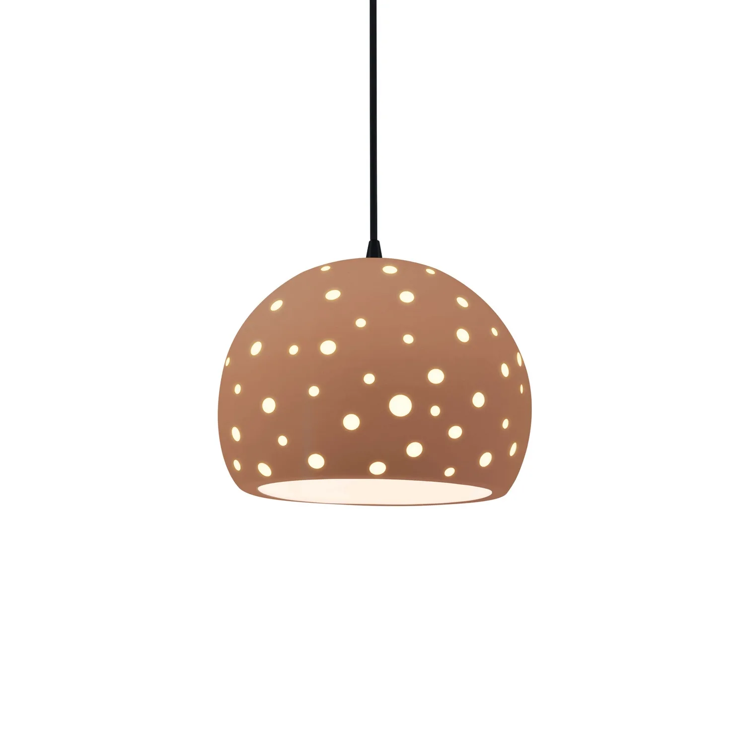 Radiance Collection One Light Pendant in Matte Black