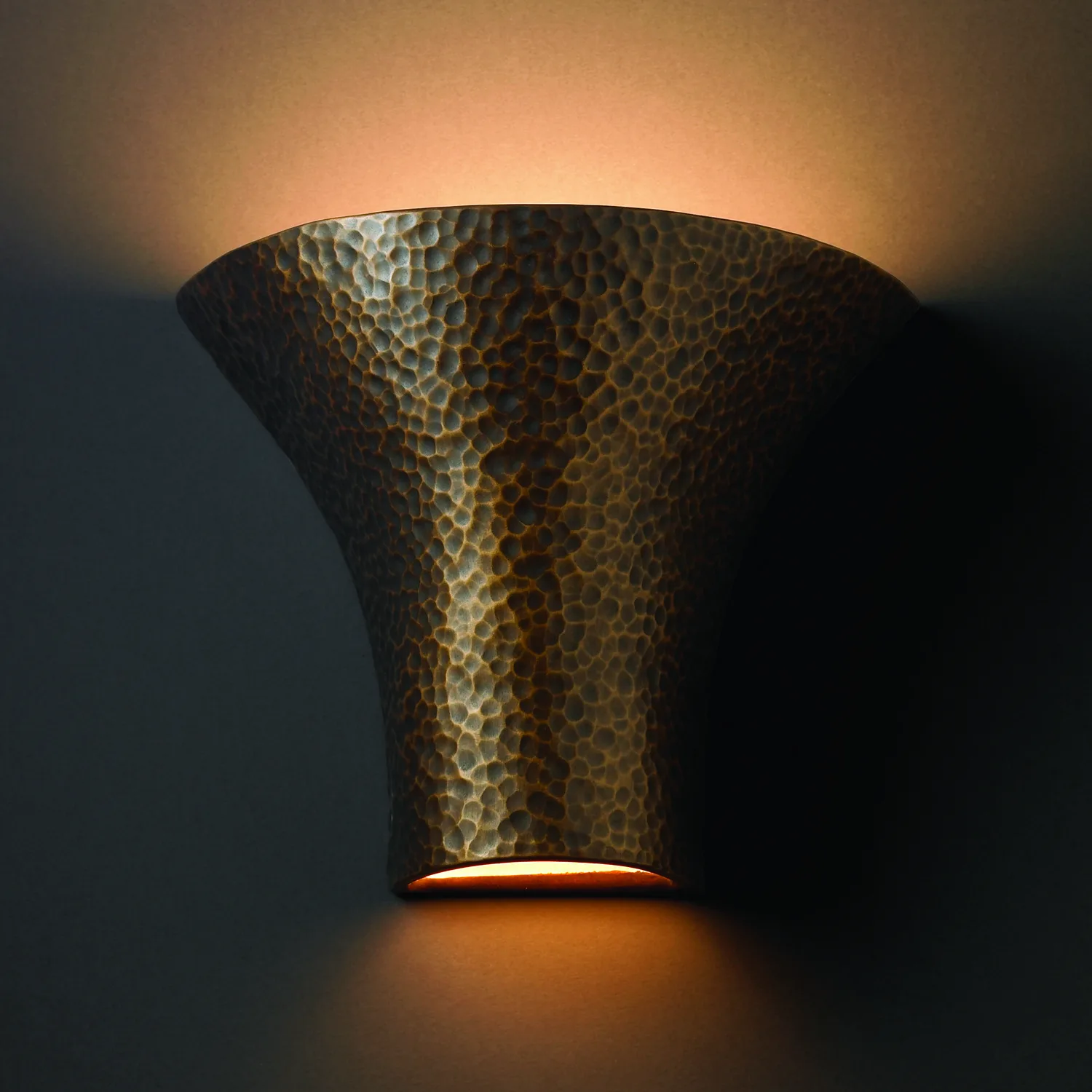 Ambiance Lantern in Hammered Brass