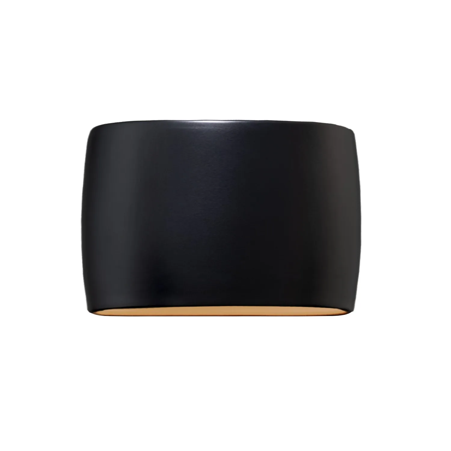 Ambiance LED Wall Sconce in Carbon Matte Black with Champagne Gold internal