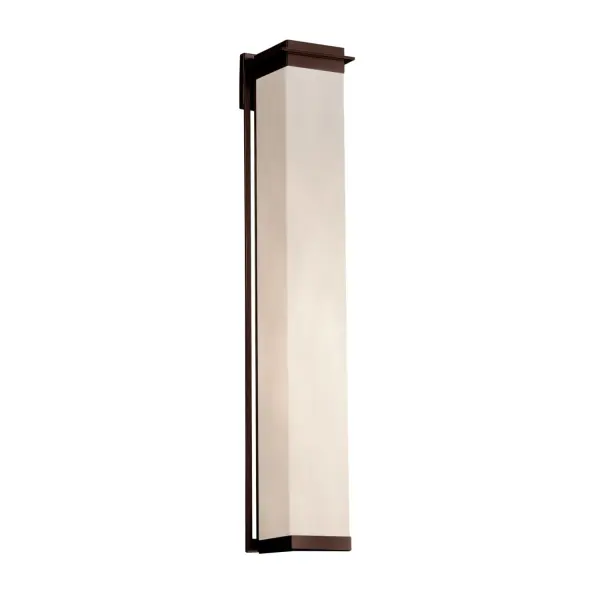 Collection: Clouds Finish: Dark Bronze Glass: Clouds Resin Width: 8.00" Height: 48.00" Extension from Wall: 8.50" Top to Outlet: 2.75" Maximum Wattage: 30.00 W Bulb Type: LED Light Source: LED Light Output: 2400.00 lm Safety Listing: ETL Safety Rating: Wet LED