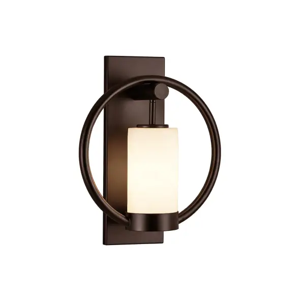 Collection: Clouds Finish: Dark Bronze Glass: Clouds Resin Width: 12.00" Height: 15.00" Extension from Wall: 5.75" Canopy: 5" W x 15" H Number of Bulbs: 1 Maximum Wattage: 40.00 W Bulb Type: E26 Bulb Base: E26 Voltage: 120.00 V Safety Listing: UL/ETL Safety Rating: Wet