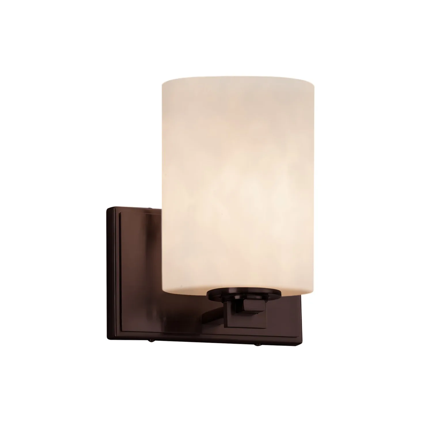 Clouds One Light Wall Sconce in Dark Bronze
