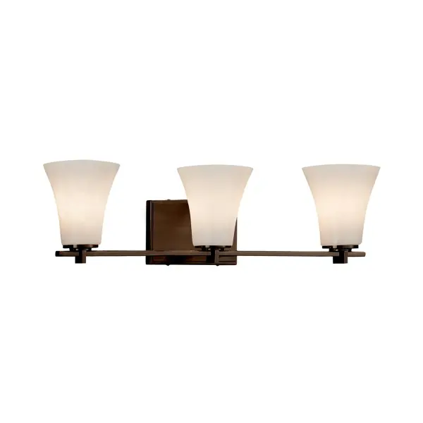 Collection: Clouds Finish: Dark Bronze Glass: Clouds Resin Width: 26.00" Height: 6.75" Extension from Wall: 6.50" Top to Outlet: 6.00" Number of Bulbs: 3 Maximum Wattage: 60.00 W Bulb Type: B13 Torpedo Safety Listing: UL Safety Rating: Damp