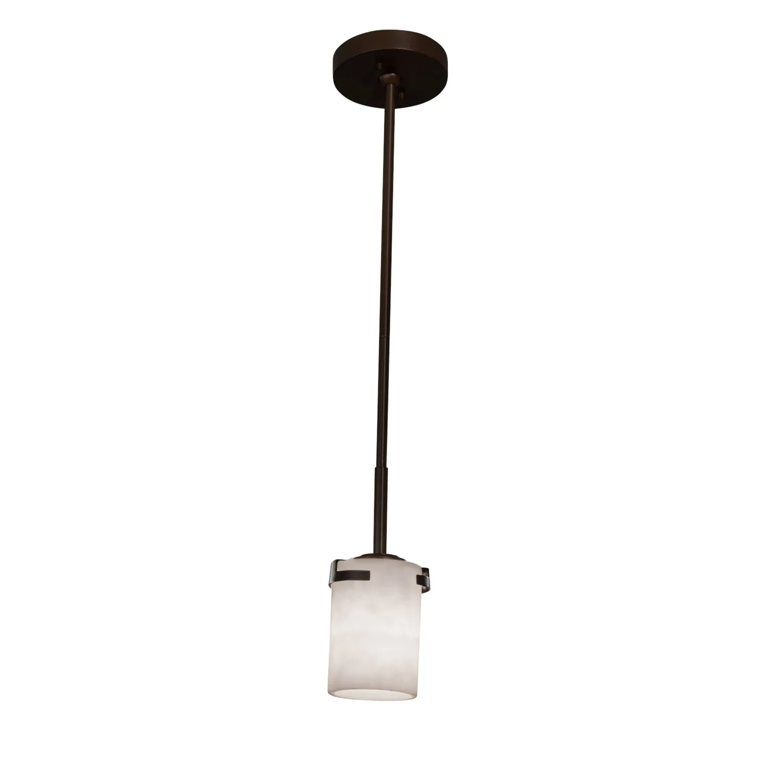 Clouds One Light Pendant in Dark Bronze