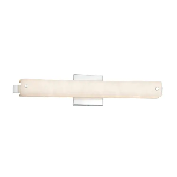 Collection: Clouds Finish: Polished Chrome Glass: Clouds Resin Width: 23.00" Height: 4.50" Extension from Wall: 3.00" Maximum Wattage: 19.00 W Bulb Type: LED Light Source: LED Light Output: 1575.00 lm Color Temperature: 3000 K CRI: 90 Safety Listing: UL Safety Rating: Damp ADA LED