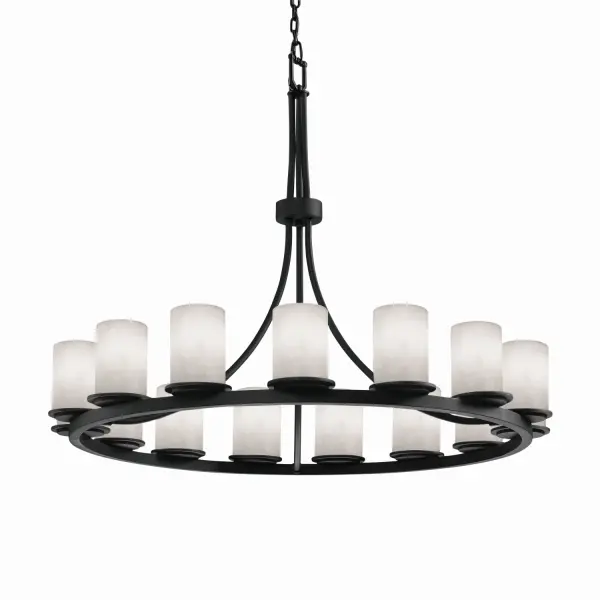 Collection: Clouds Finish: Matte Black Glass: Clouds Resin Notes: Includes 6 ft. of chain and 10 ft. of wire. Also available in Matte Black finish. Width: 42.00" Height: 34.00" Chain: 6` Wire: 10` Canopy: 1" H x 5.25" Dia. Number of Bulbs: 15 Maximum Wattage: 60.00 W Bulb Type: BA9 Torpedo Bulb Base: Bayonet Light Source: LED Safety Listing: Damp Safety Rating: Damp Energy Efficient