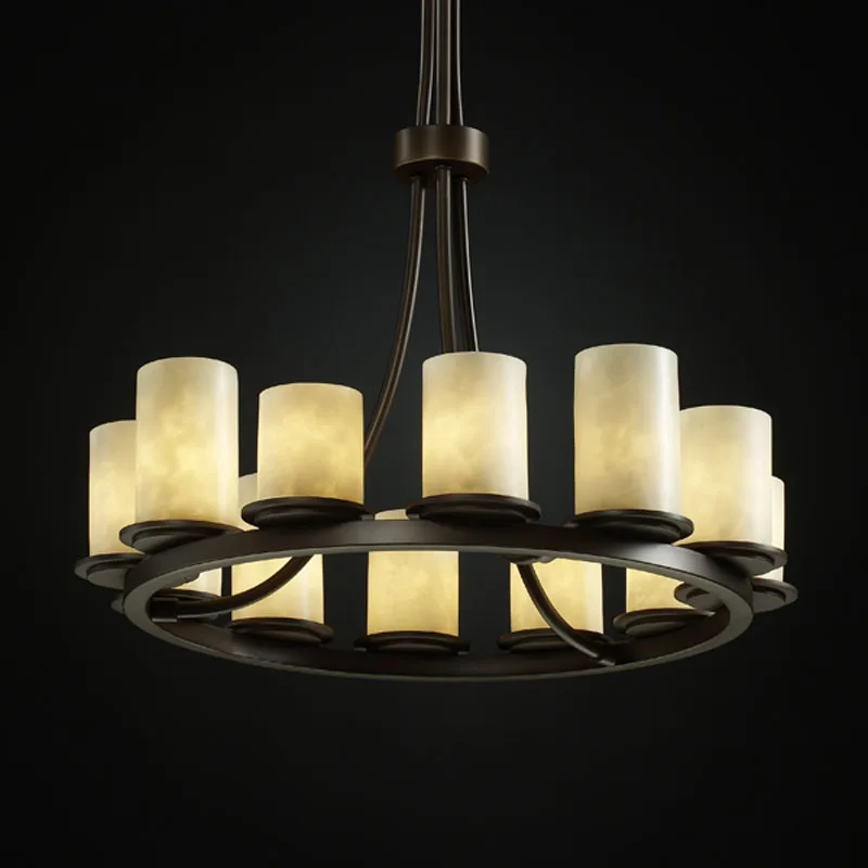 Clouds 12 Light Chandelier in Dark Bronze