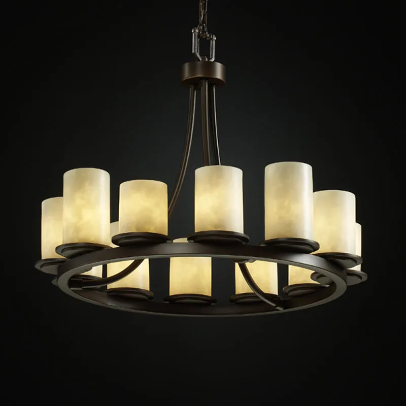 Clouds 12 Light Chandelier in Dark Bronze