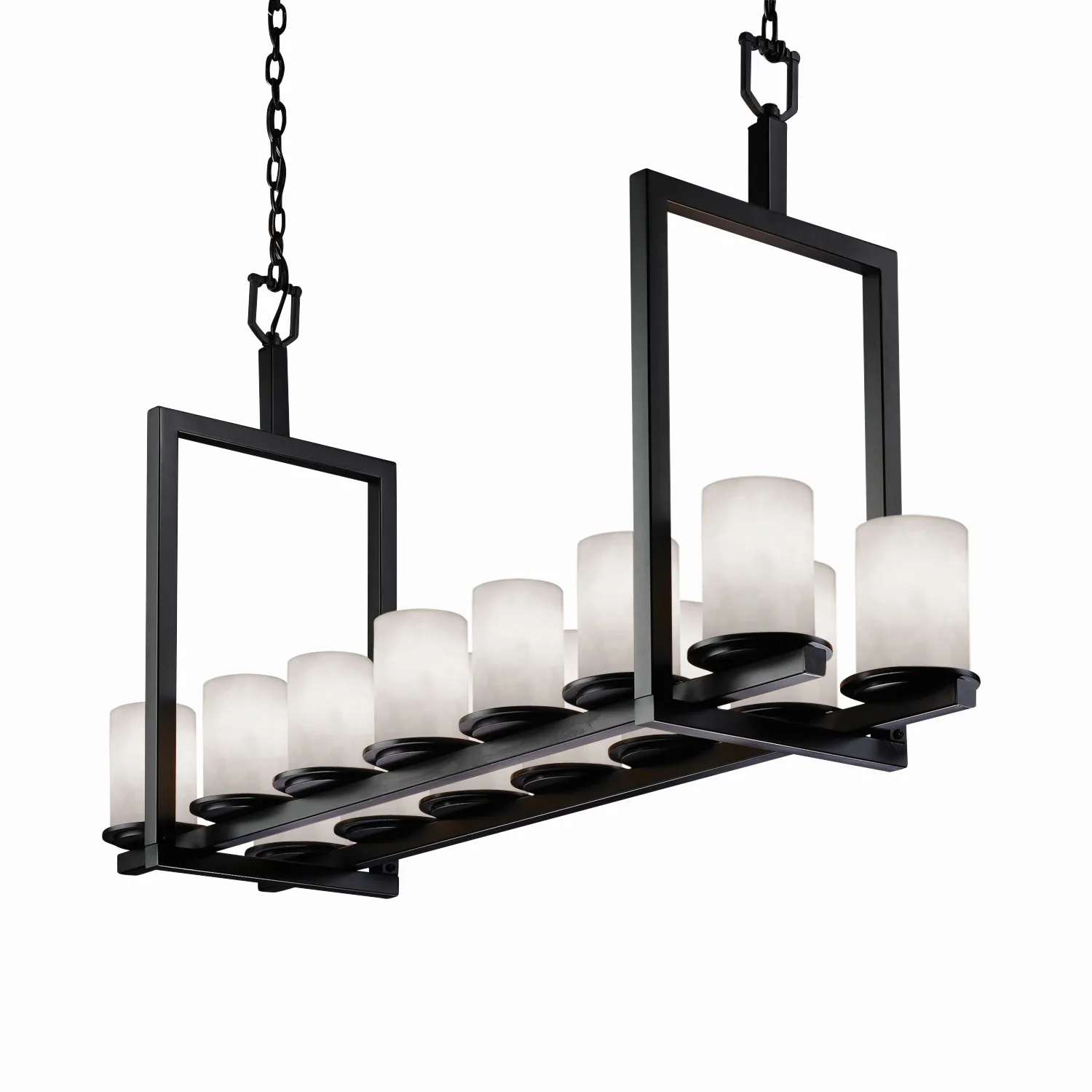 Clouds 14 Light Chandelier in Matte Black
