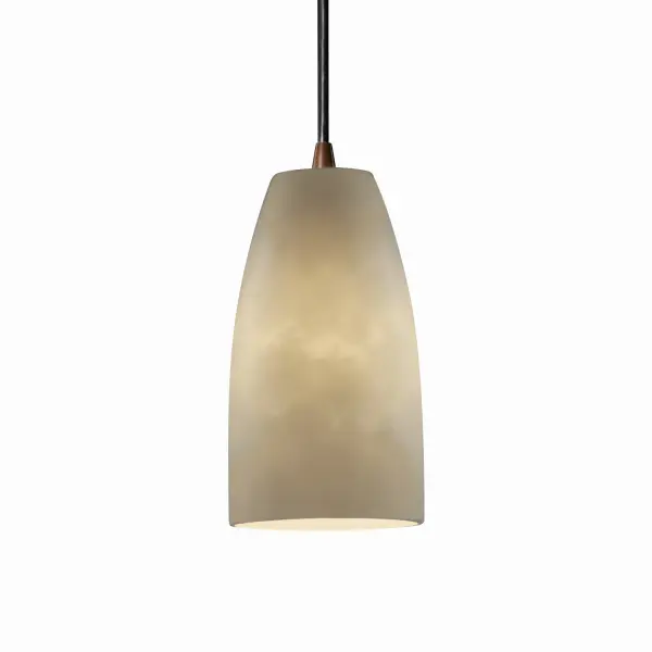 Collection: Clouds Finish: Dark Bronze Glass: Clouds Resin Notes: Each shade includes 8 ft. of Black or White cord for adjustable drops. Also available in Brushed Nickel, Matte Black, Antique Brass, Polished Chrome finish. Width: 4.50" Height: 8.00" Wire: 8` Canopy: .75" H x 5.25" Dia. Number of Bulbs: 1 Maximum Wattage: 40.00 W Bulb Type: B13 Torpedo Bulb Base: Bayonet Light Source: LED Safety Listing: Damp Safety Rating: Damp Energy Efficient