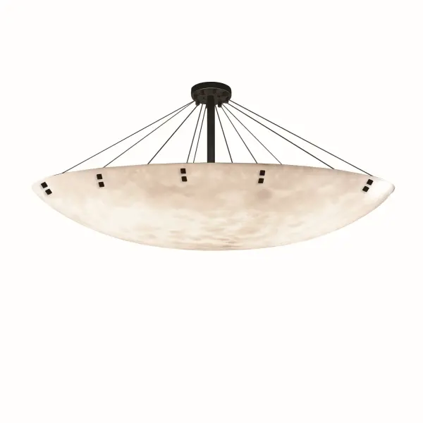 Collection: Clouds Finish: Matte Black Glass: Clouds Resin Width: 72.00" Height: 30.00" Canopy: 2" H x 8.5" Dia. Number of Bulbs: 16 Maximum Wattage: 75.00 W Bulb Type: A19 Safety Listing: Damp Safety Rating: Damp