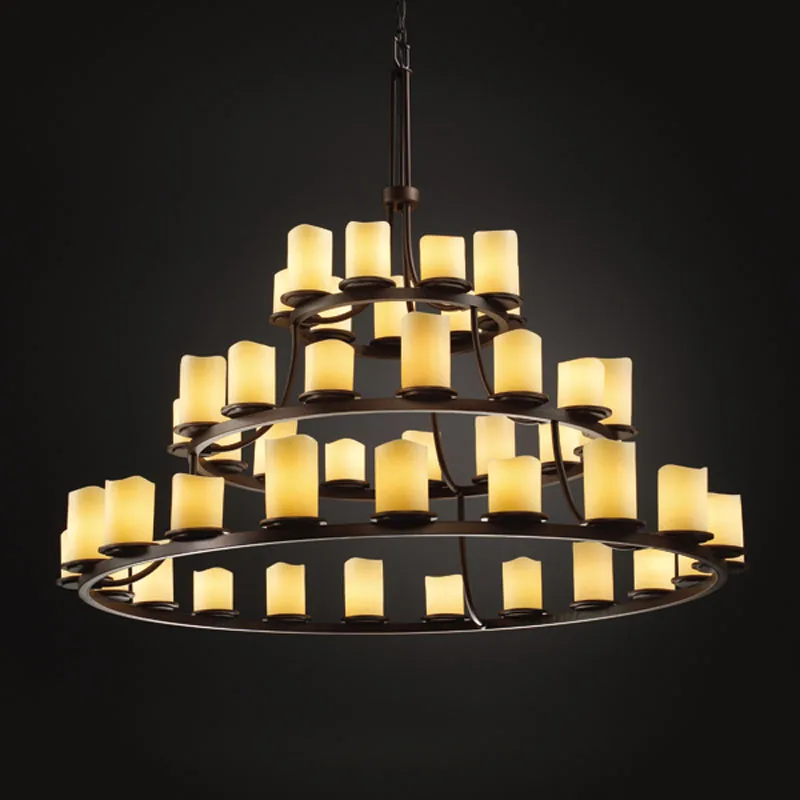 CandleAria 45 Light Chandelier in Dark Bronze
