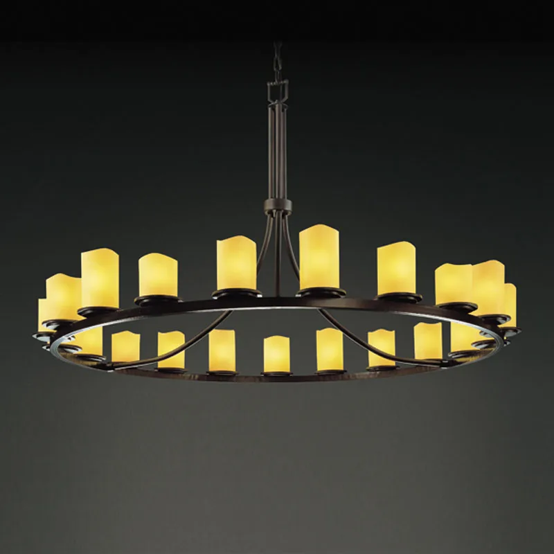 CandleAria 21 Light Chandelier in Dark Bronze
