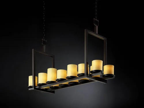 CandleAria 14 Light Chandelier in Dark Bronze
