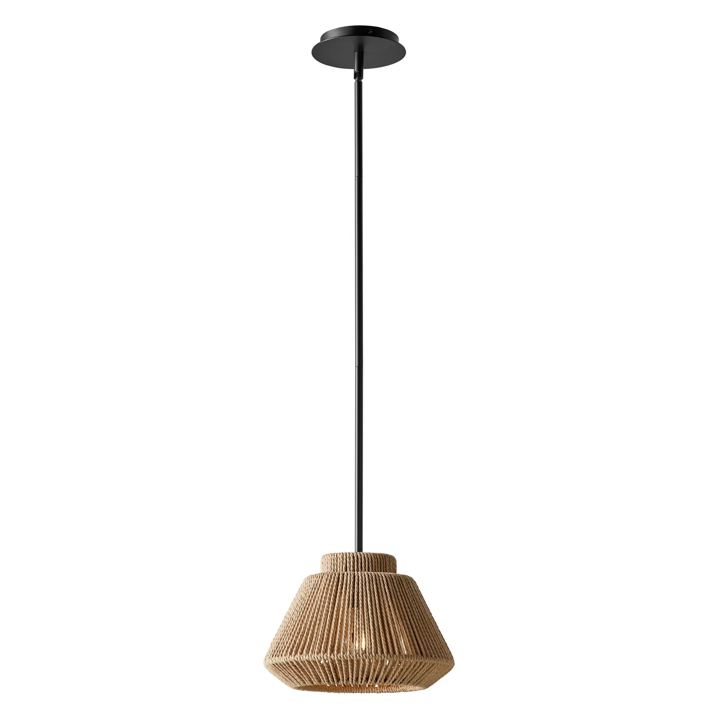 Eco One Light Pendant in Matte Black