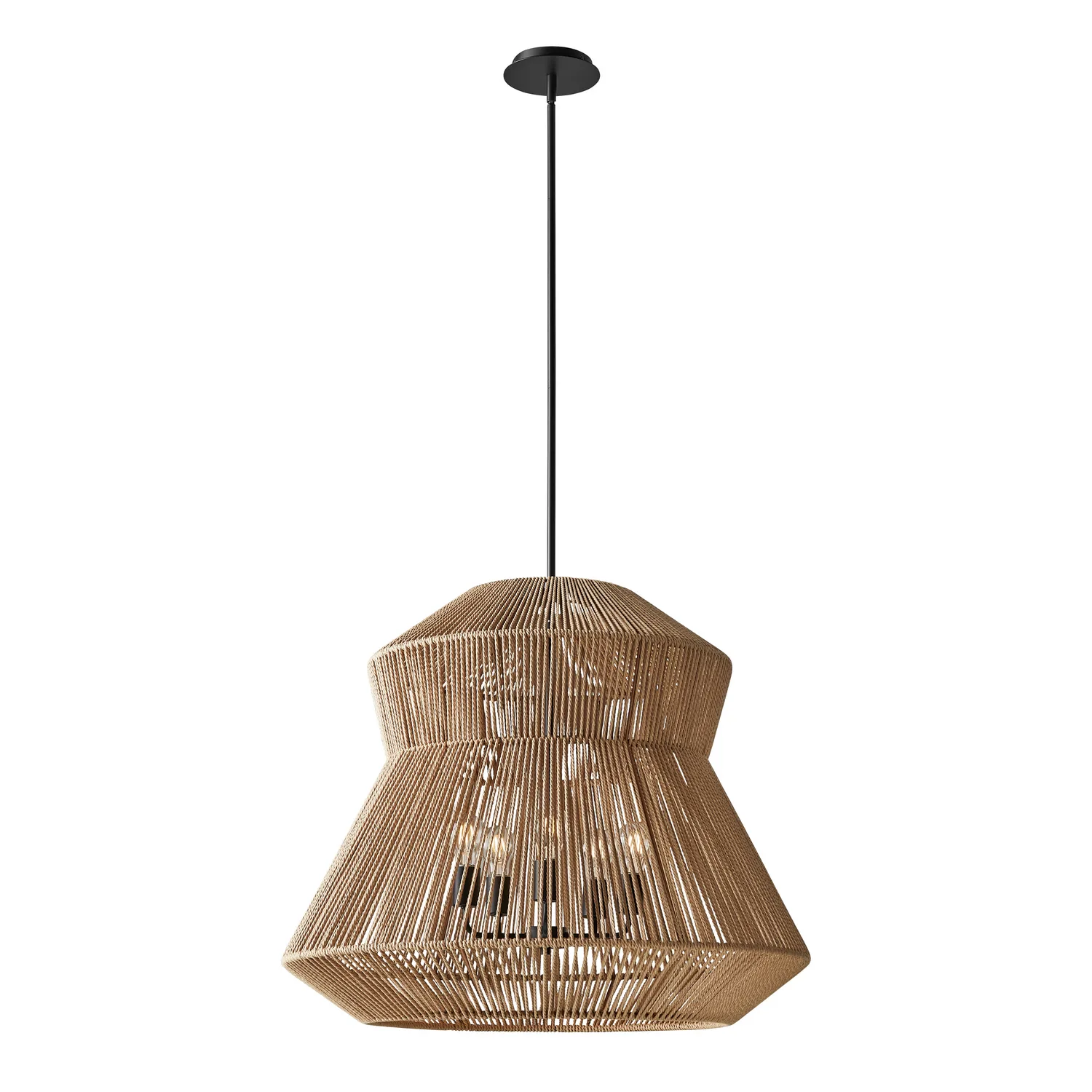 Eco Five Light Pendant in Matte Black
