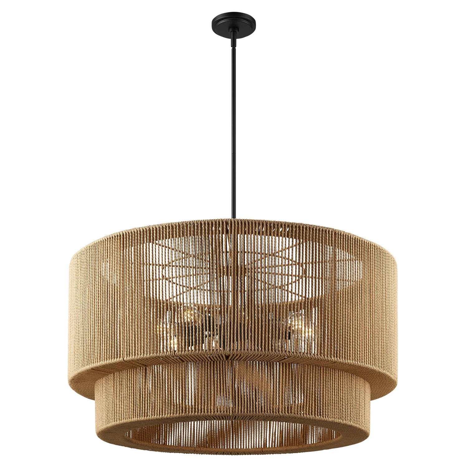 Eco Eight Light Pendant in Matte Black