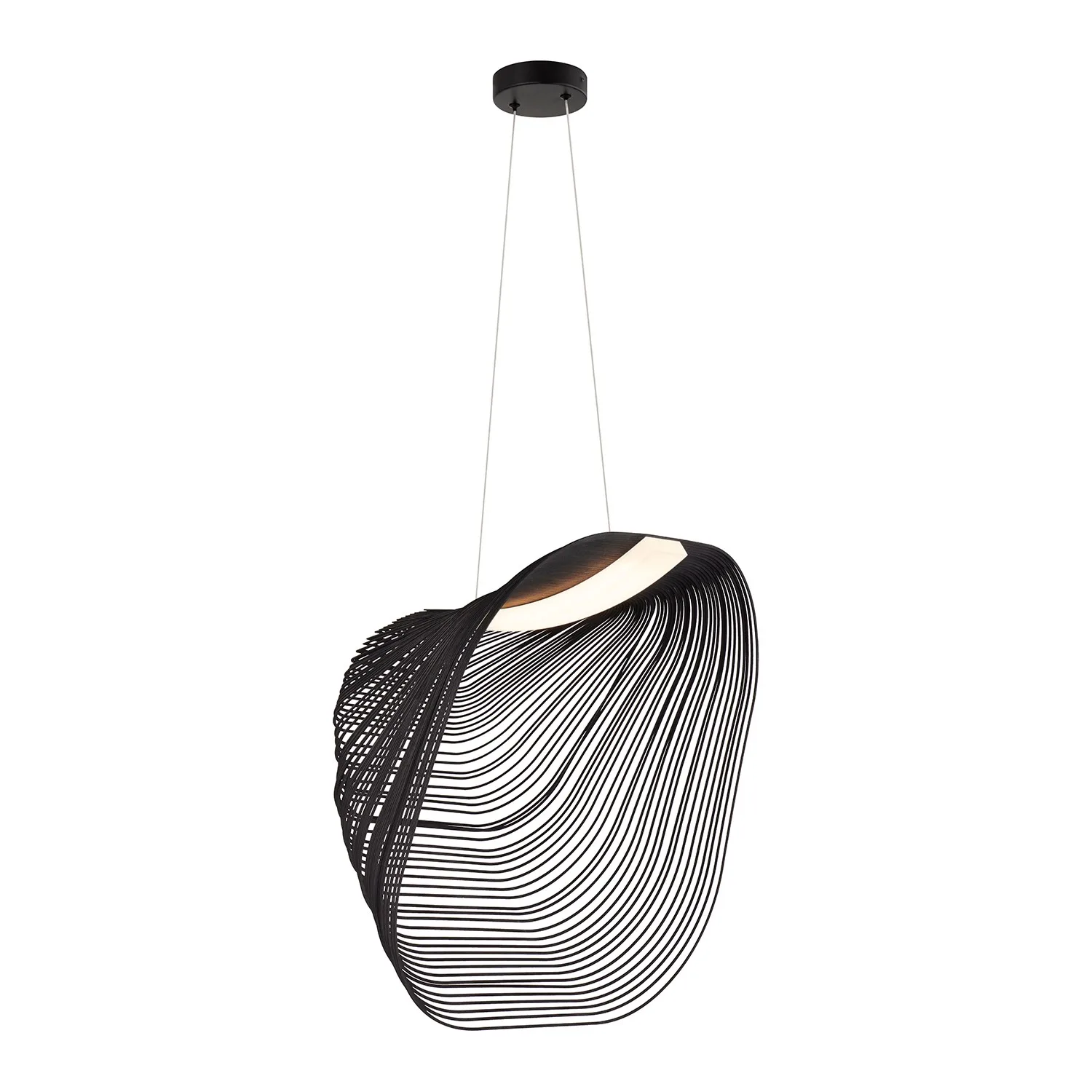 Eco LED Pendant in Matte Black