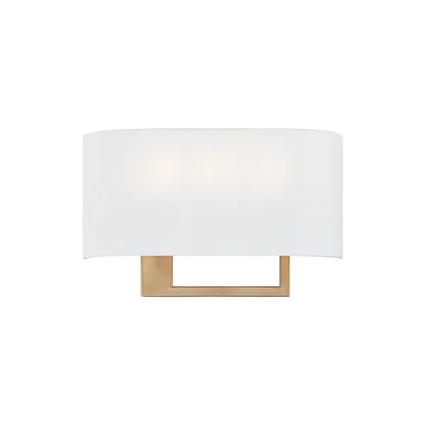Collection: Textile Finish: Matte Black Glass: White Linen Fabric Width: 16.00" Height: 10.00" Extension from Wall: 4.00" Canopy: 6.5" H x 10.5" W Number of Bulbs: 3 Maximum Wattage: 40.00 W Bulb Type: E26 Bulb Base: E26 Voltage: 120.00 V Safety Rating: Damp ADA