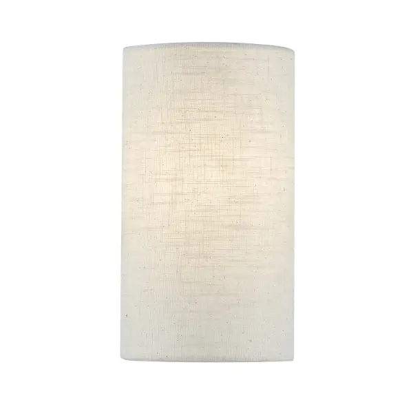 Collection: Textile Glass: Cream Linen Fabric Width: 5.50" Height: 10.00" Extension from Wall: 4.00" Canopy: 8.75" H x 4.75" W Number of Bulbs: 1 Maximum Wattage: 40.00 W Bulb Type: E26 Bulb Base: E26 Voltage: 120.00 V Safety Rating: Damp ADA