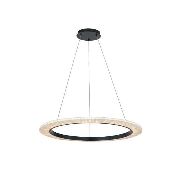 Collection: Textile Finish: Matte Black Glass: Woven Fabric Width: 32.00" Height: 1.25" Canopy: 7.5" Dia. x 1.25" H Maximum Wattage: 27.00 W Light Source: LED Light Output: 2150.00 lm Delivered Lumens: 900.00 lm Voltage: 120.00 V Safety Listing: UL/ETL Safety Rating: Damp LED