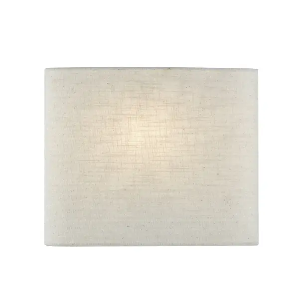 Collection: Textile Glass: Cream Linen Fabric Width: 12.00" Height: 9.75" Extension from Wall: 4.00" Canopy: 8" H x 8" W Number of Bulbs: 1 Maximum Wattage: 40.00 W Bulb Type: E26 Bulb Base: E26 Voltage: 120.00 V Safety Rating: Damp ADA