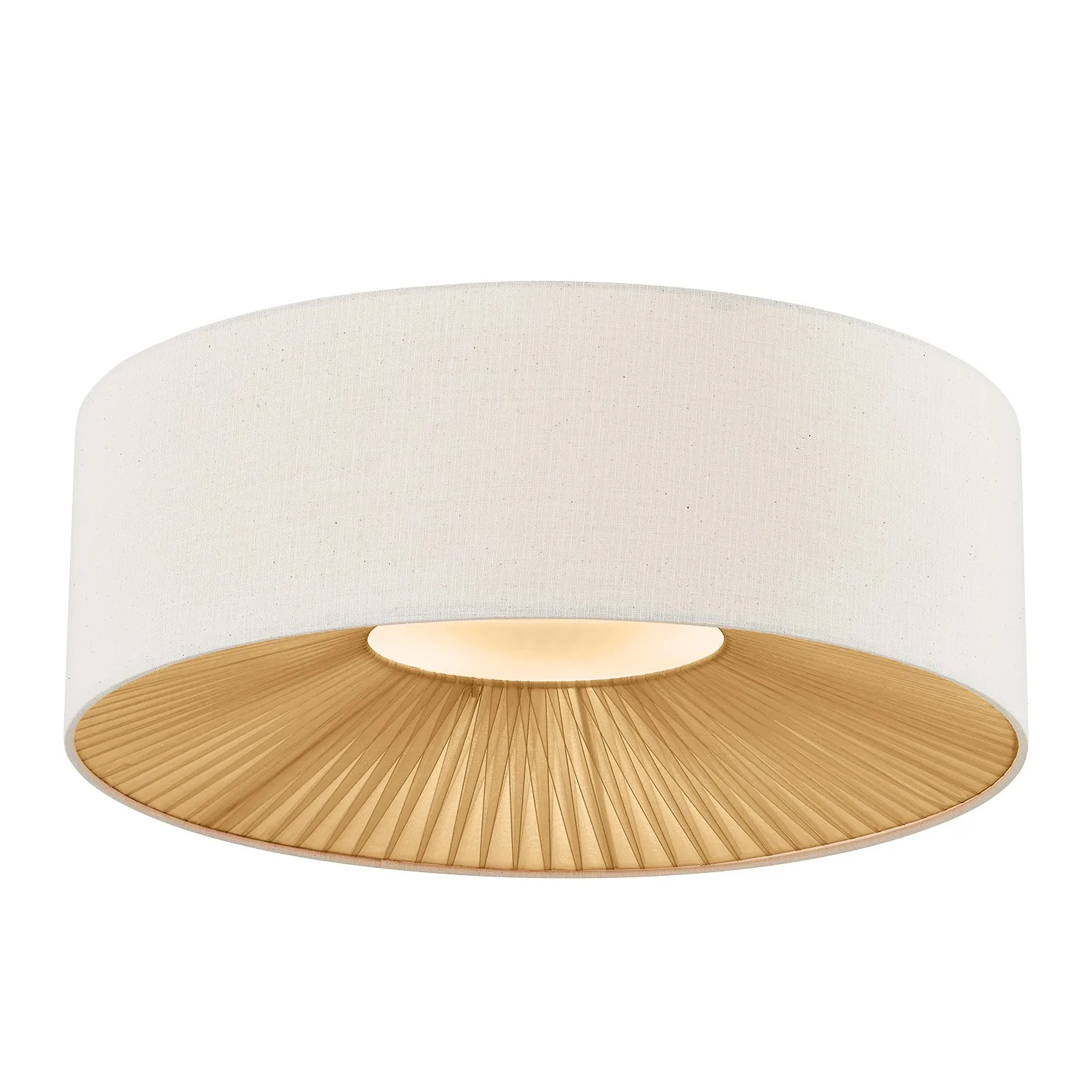 Textile Eight Light Flush-Mount in Matte Black