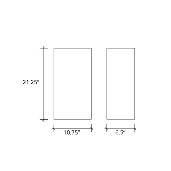 Ceramic Really Big Cylinder Wall Sconce - Open Top & Bottom (Outdoor)