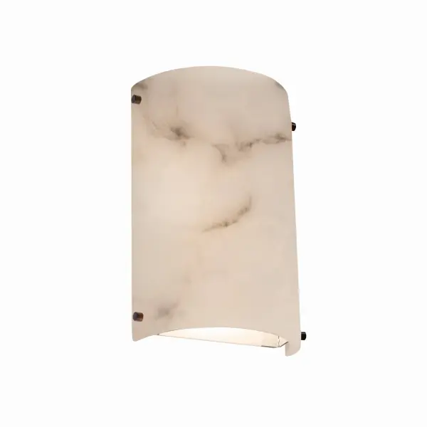 Finials Cylinder - Outdoor Collection: LumenAria Finish: Dark Bronze Glass: Faux Alabaster Resin Width: 8.00" Height: 12.50" Extension from Wall: 5.00" Top to Outlet: 6.25" Number of Bulbs: 1 Maximum Wattage: 60.00 W Bulb Type: A19 Safety Listing: Wet Safety Rating: Wet
