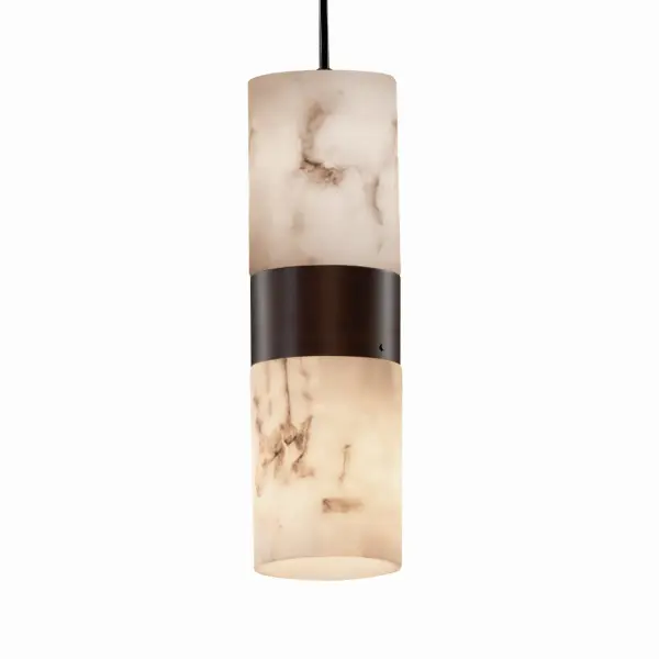 Collection: LumenAria Finish: Dark Bronze Glass: Faux Alabaster Resin Notes: Each downlight shade is secured with metal brads (provided) which require holes to be drilled in the shade by the installer. Also available in Brushed Nickel, Matte Black, Antique Brass finish. Width: 4.00" Height: 13.50" Canopy: .75" H x 5" Dia. Number of Bulbs: 2 Maximum Wattage: 40.00 W Bulb Type: BA9 Torpedo Bulb Base: Bayonet Light Source: LED Safety Listing: Damp Safety Rating: Damp Energy Efficient