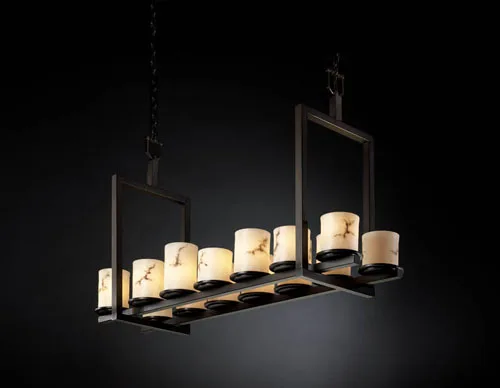 LumenAria 14 Light Chandelier in Dark Bronze