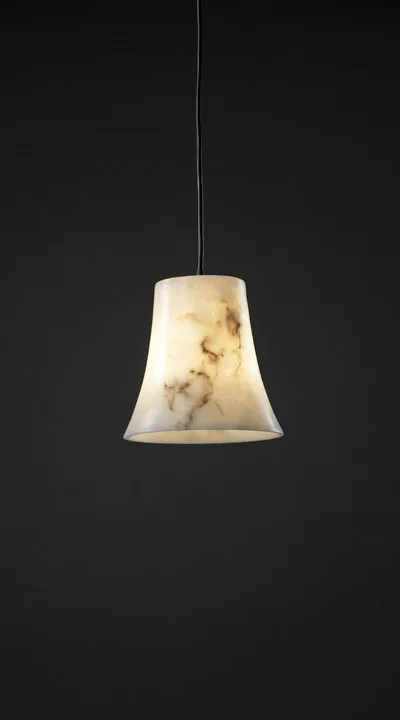 LumenAria One Light Pendant in Dark Bronze