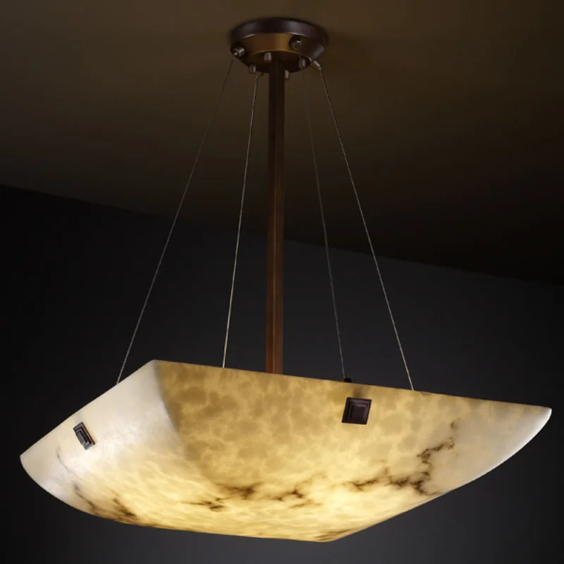 LumenAria Three Light Pendant in Dark Bronze